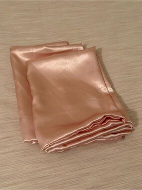 Pink Satin Pillowcases - Queen Size